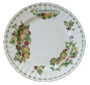 FLAT PLATE 20cm*GOOSEBERRIES