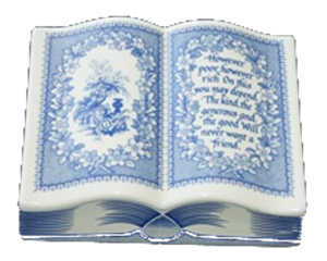 PAPERWEIGHT "BOOK"   BLUE ROOM