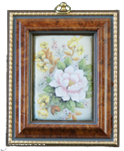 SEIDENBILD 13x10cm *MOD.FLORAL