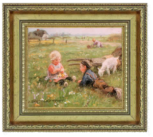 HE LOVES ME      28x36 HAMPTON