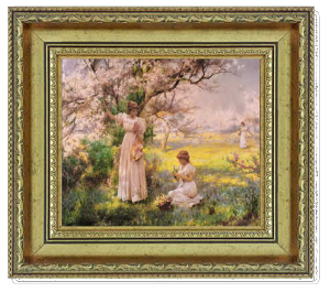 PICKING FLOWERS  28x36 HAMPTON