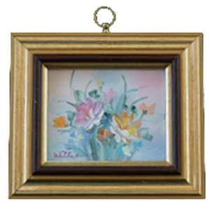 MINIATUR ÖLGEMÄLDE    *FLORALS