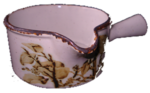 SAUCIERE MIT GRIFF   GR.LEAVES