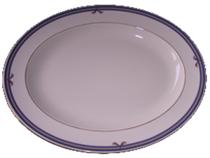 PLATE OVAL 33cm CORDELIERE