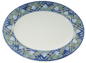 PLATTE OVAL  40cm      GLENORA