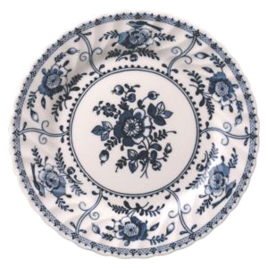 PLATE FLAT 20 CM INDIES BLUE