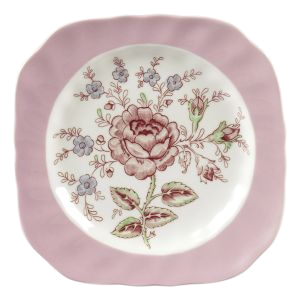 TELLER QUAD. 20cm  R.CHTZ.PINK