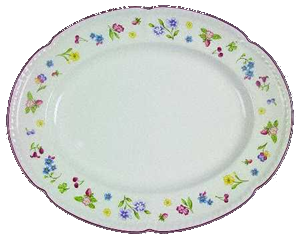 PLATTE OVAL 31 CM * - FLEURETTE - JOHNSON BROTHERS
