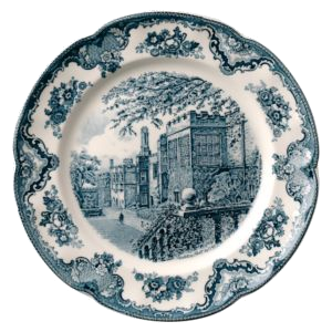 PLATTE RUND 31cm - OLD BRITAIN CASTLES BLAU - JOHNSON BROTHERS