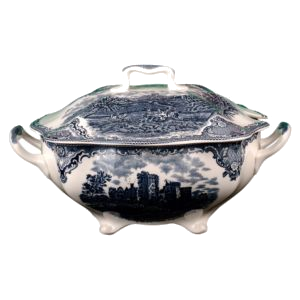 SUPPENTERRINE M.D.3,7l - OLD BRITAIN CASTLES BLAU - JOHNSON BROTHERS