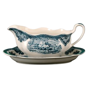 UNTERTEIL ZU SAUCIERE - OLD BRITAIN CASTLES BLAU - JOHNSON BROTHERS