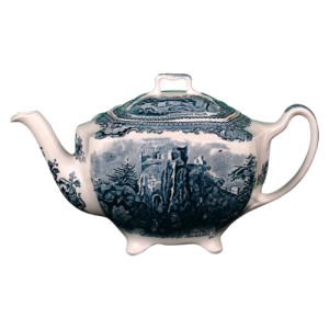 TEEKANNE 1,20l - OLD BRITAIN CASTLES BLAU - JOHNSON BROTHERS