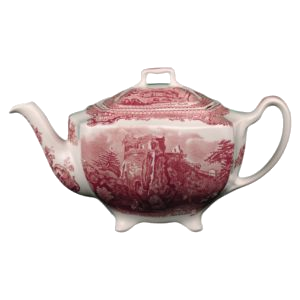 TEEKANNE 1,20L - OLD BRITAIN CASTLES ROT - JOHNSON BROTHERS