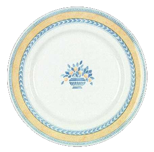 FLAT PLATE 25CM * - JARDINIERE YELLOW - JOHNSON BROTHERS