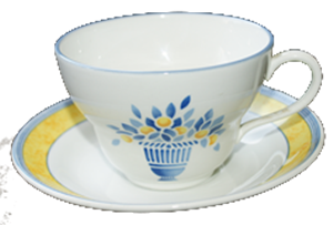 JUMBOTASSE M.U. * - JARDINIERE GELB - JOHNSON BROTHERS