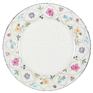 TELLER FLACH 20CM * - DIAMOND FLOWERS - JOHNSON BROTHERS
