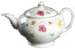 TEAPOT 1.20L * - DIAMOND FLOWERS - JOHNSON BROTHERS