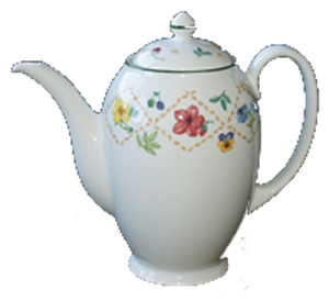 KAFFEEKANNE 1,50L * - DIAMOND FLOWERS - JOHNSON BROTHERS