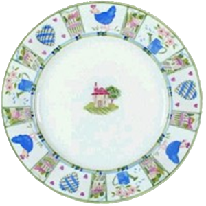 TELLER FLACH 27cm MEADOW BROOK