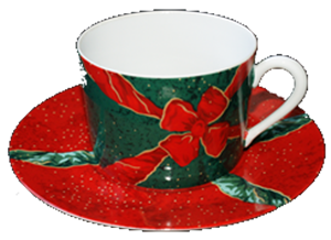 KAFFEETASSE M.U.   RUBANS/GRÜN