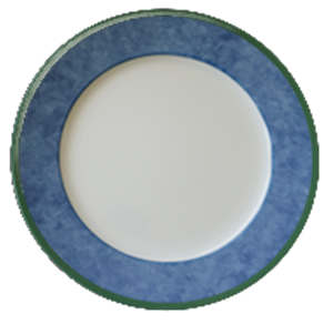 TELLER FLACH 26,5cm  TEND.blau
