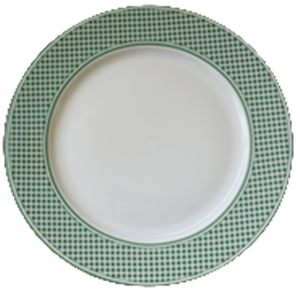 TELLER FLACH 21cm    VICHY/GR.