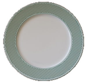 PLATE FLAT 26cm VICHY/GR.
