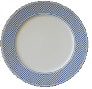 TELLER FLACH 26cm    VICHY/BL.