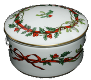 DOSE RUND GROSS - HOLLY RIBBONS - ROYAL WORCESTER