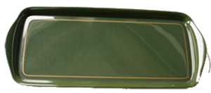 SANDWICHPLATTE 36x16cm CL.GRÜN