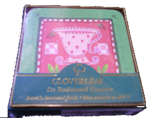 6 COASTERS 10cm TEACUPS