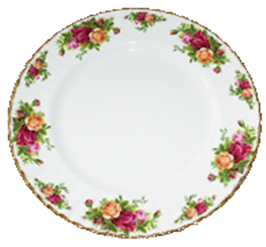 TELLER FLACH  27cm     OLD.C.R