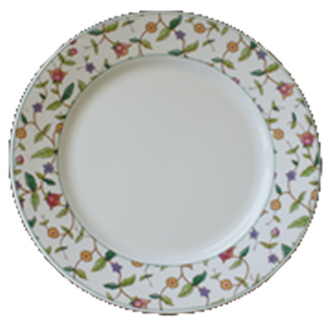 PLATE FLAT 27cm FIORI