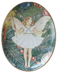 WANDTELLER   "CHRISTMAS FAIRY"
