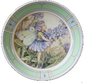 UNTERSETZER BLAU *"FL.FAIRIES"