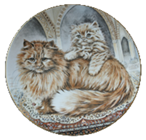 WANDTELLER 21cm"CREAM PERSIAN"