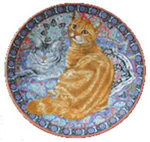 WANDTELLER KATZEN   *"TREACLE"