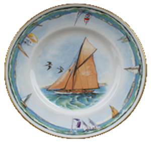 TELLER FLACH 20cm   "NAUTICAL"