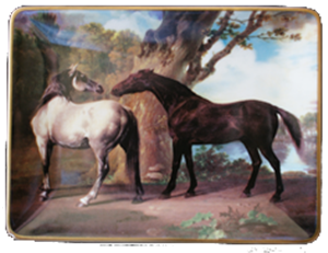 WT RECT DARK BAY & GREY-STUBBS