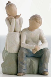Brother & Sister - Willow Tree Figur Enesco