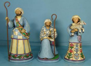 Bringing Praise (Shepherds) (Set Of 3)