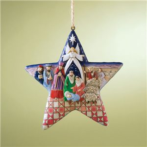 Nativity Star (Hanging Ornament)