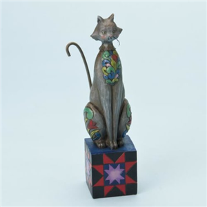 Leona (Grey Cat With Starburst Base)