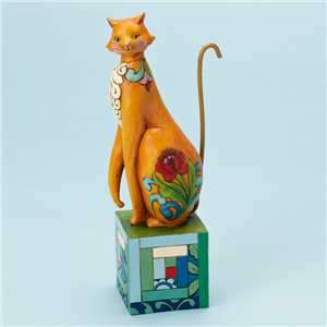 Posh (Cat Reaching With Rose)