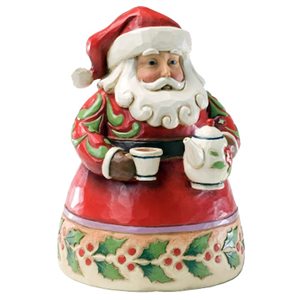 Cup Of Christmas Cheer (Small Santa With Teapot)