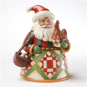 A Christmas To Crow About (Small Santa With Rooster)