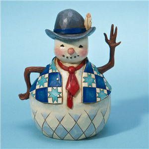 Dashing Through The Snow (Small Snowman With Tie)