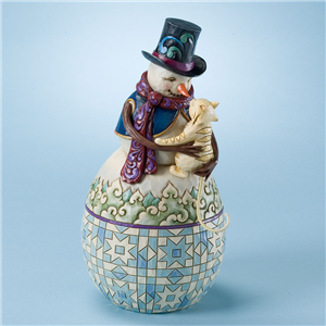 Friendship Keeps Us Warm (Snowman With Cat)