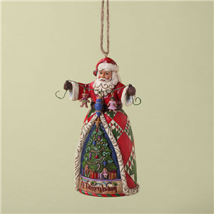 O' Tannenbaum Santa Hanging Ornament N