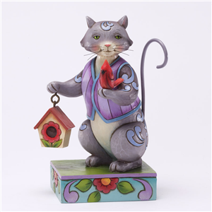 Love Creatures Great And Small (Cat With Birdhouse)
